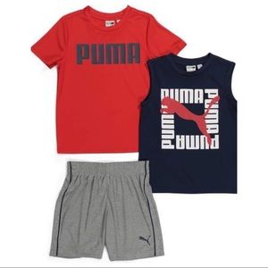 Puma boy active performance shorts set 0087